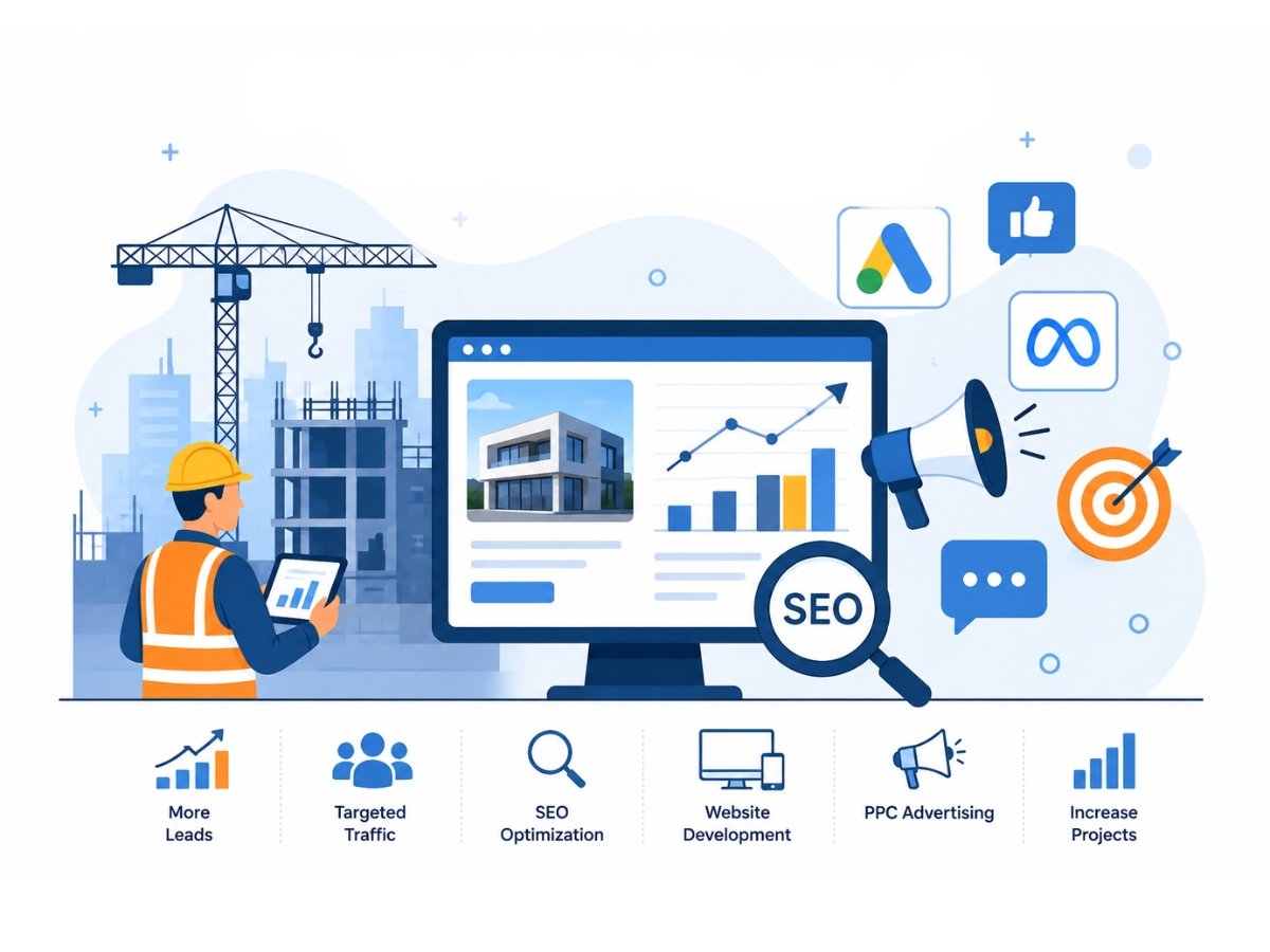 Digital Marketing Agency for Construction Companies helping builders and contractors generate more leads, improve rankings, and grow their business online.